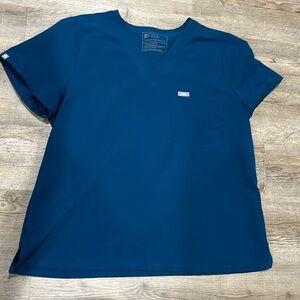 Figs Catarina Top in Deep Reef XL Petite